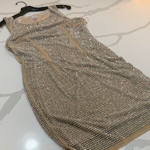 Cache bedazzled cocktail dress size 6.